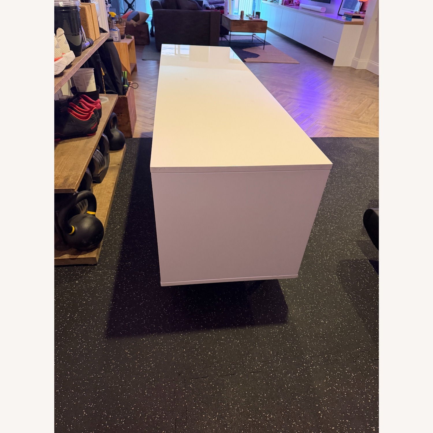 West Elm Reclaimed Wood & Lacquer Media Console - image-7