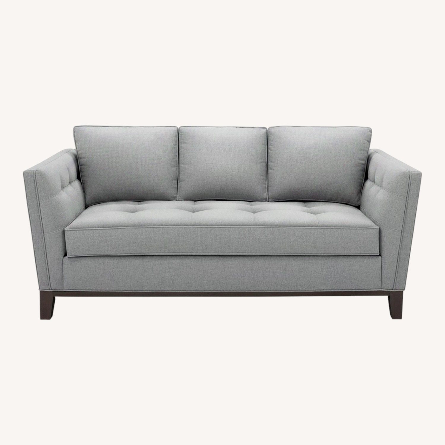 Raymour & Flanigan Light Gray Macauley Apartment Sofa - image-0