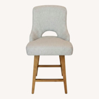 Light Gray Fabric Stools