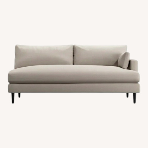 Used Crate & Barrel Monahan Natural Fabric Loveseat for sale on AptDeco