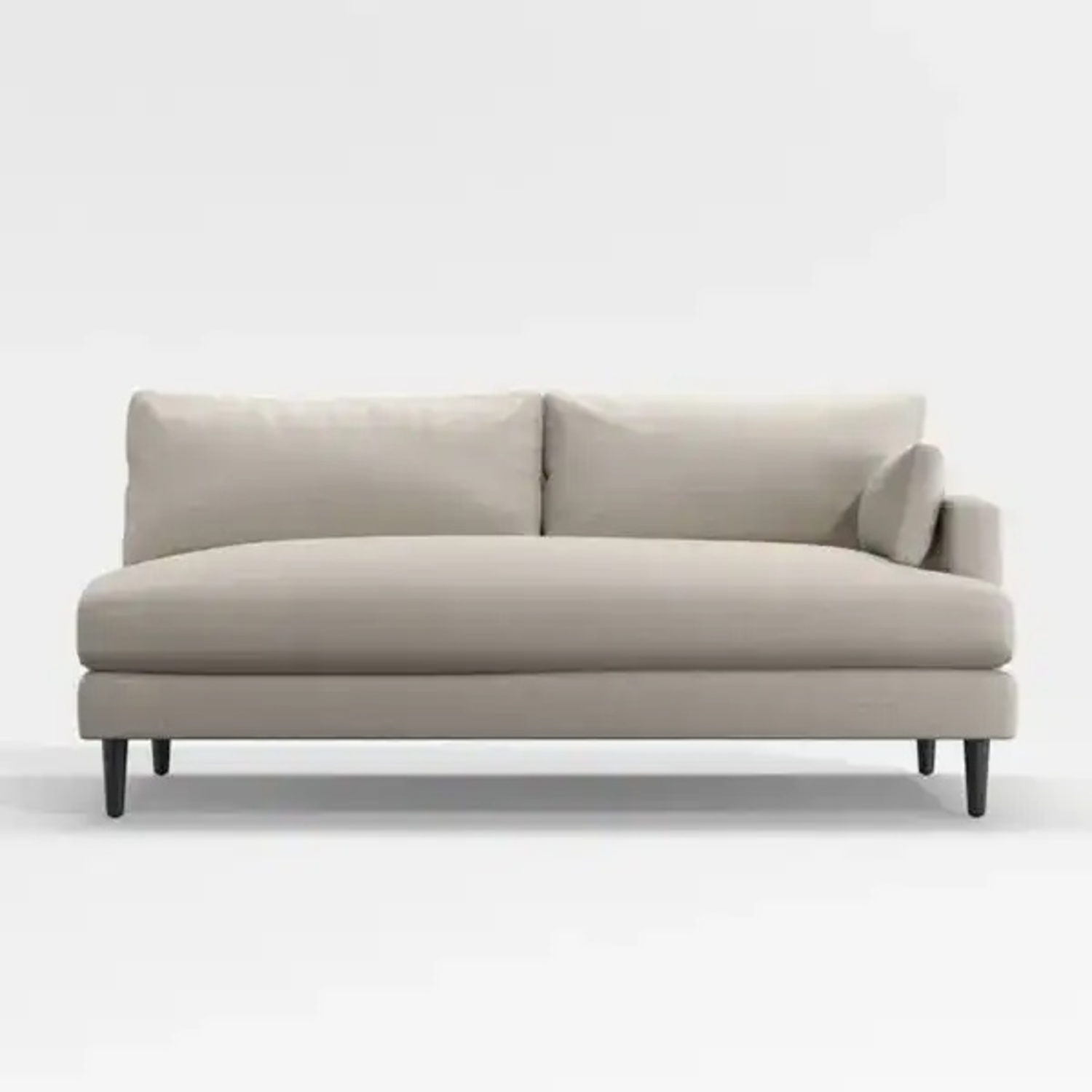 Crate & Barrel Monahan Natural Fabric Loveseat - image-4