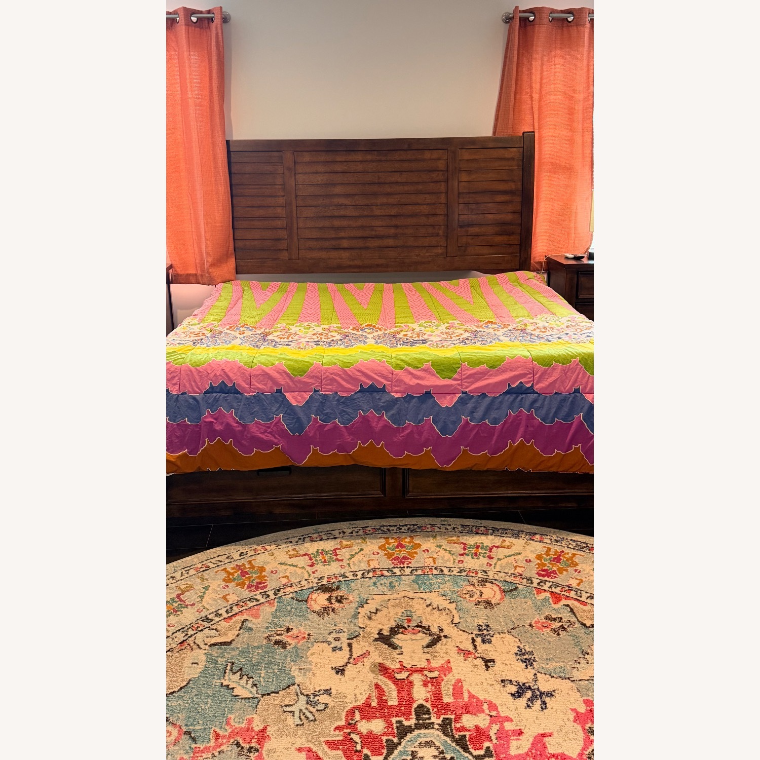 Brown King Bed - image-6