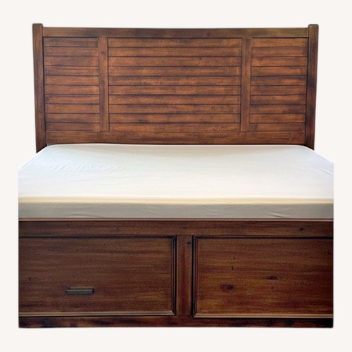Used Brown King Bed for sale on AptDeco