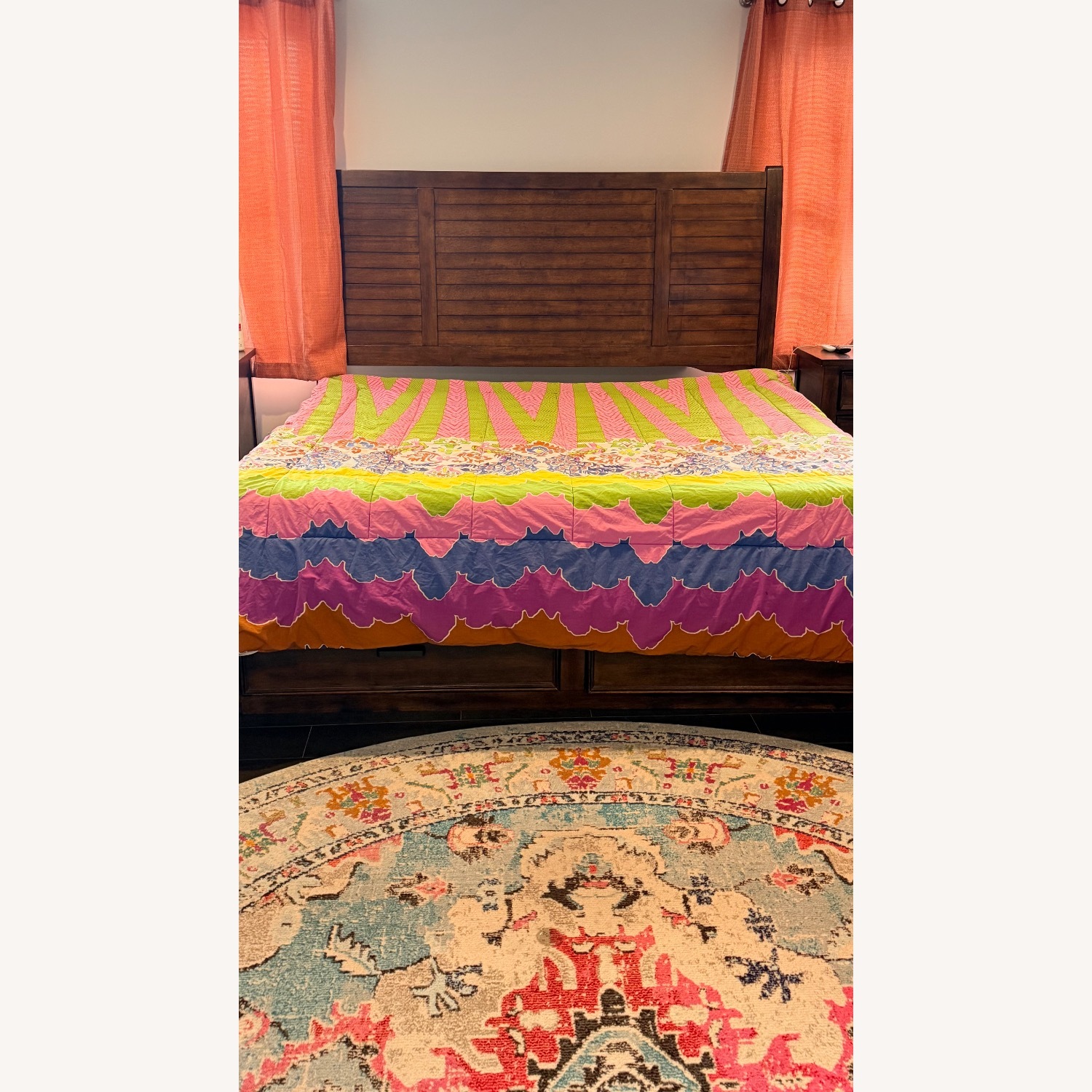 Brown King Bed - image-1