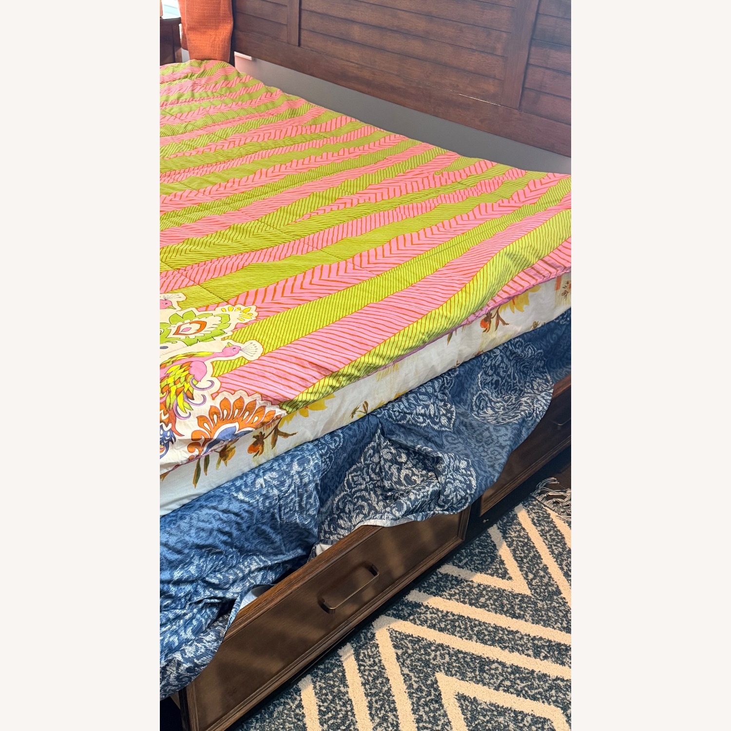 Brown King Bed - image-7