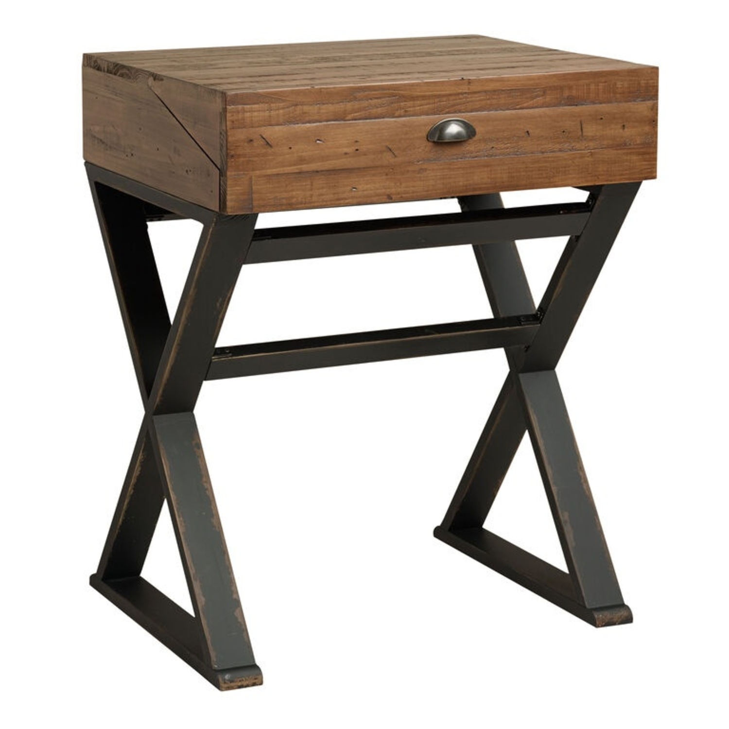 World Market Distressed-look Wood Desk - image-8