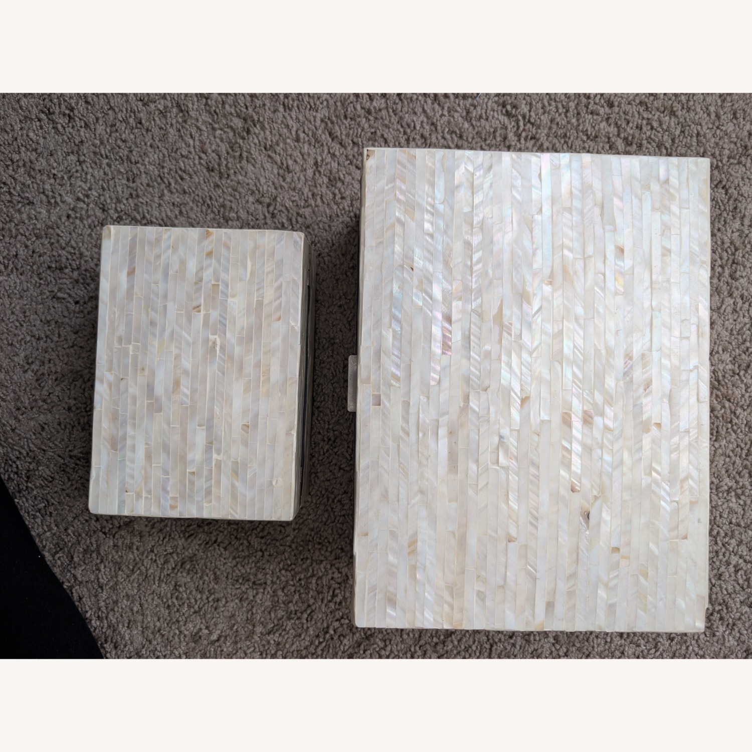 Vintage Mother of Pearl Nesting Boxes - image-6