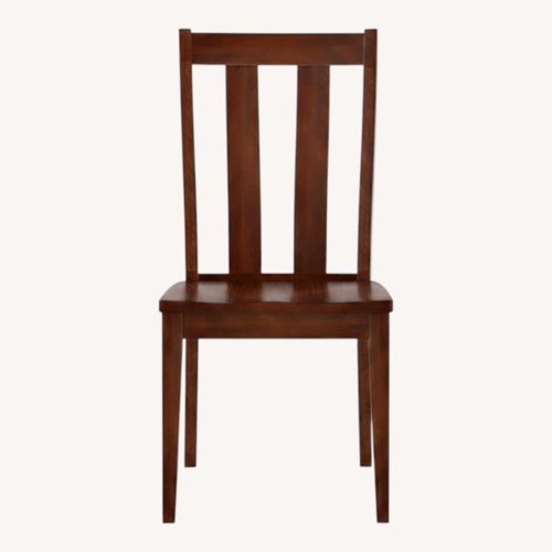 Used Dark Brown Maple Wood Dining Chairs for sale on AptDeco