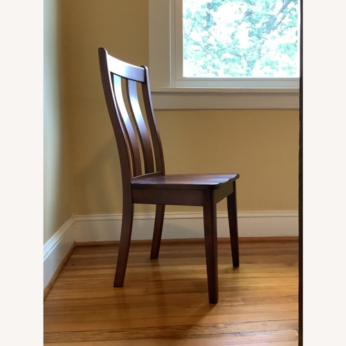 Used Dark Brown Maple Wood Dining Chairs for sale on AptDeco