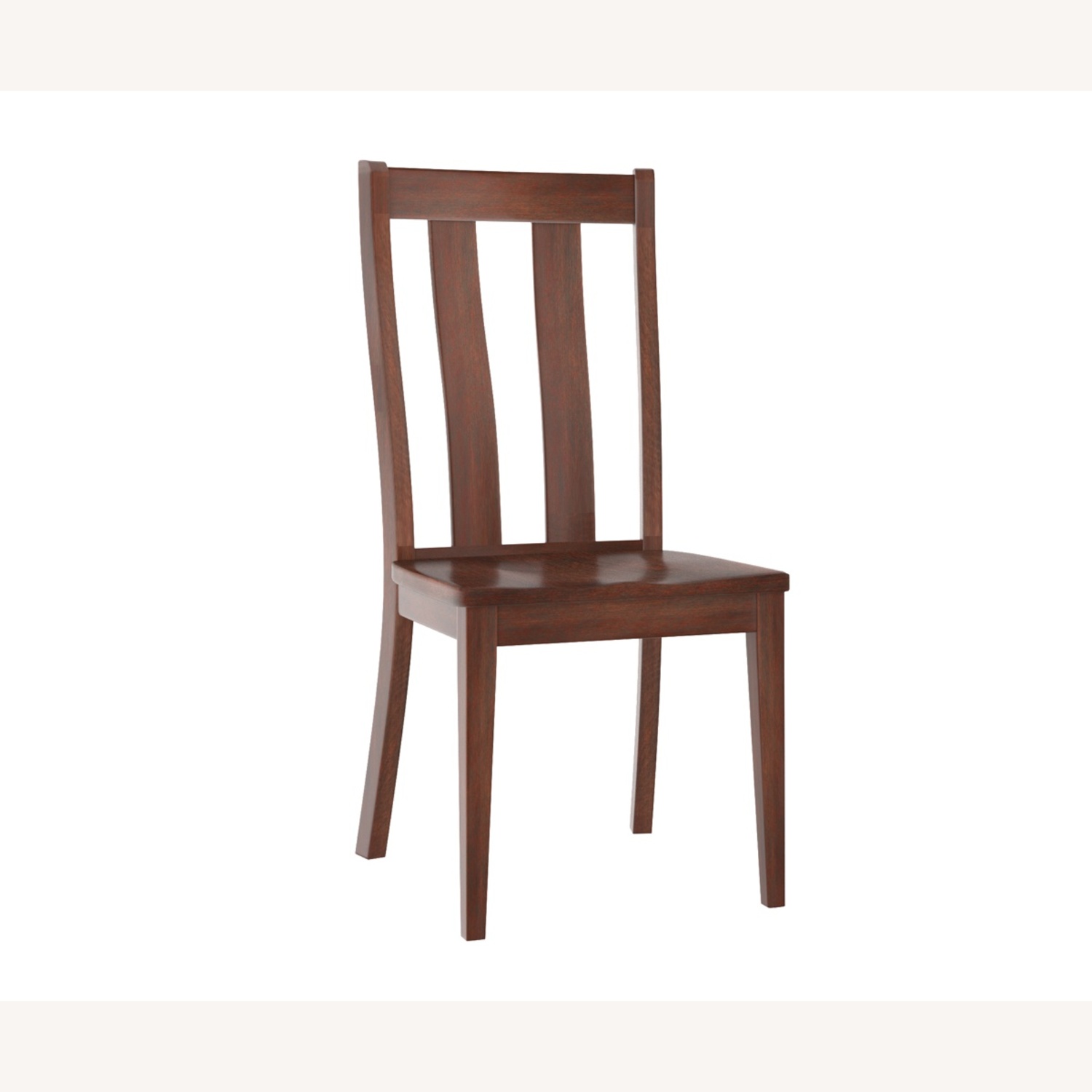 Dark Brown Maple Wood Dining Chairs - image-5