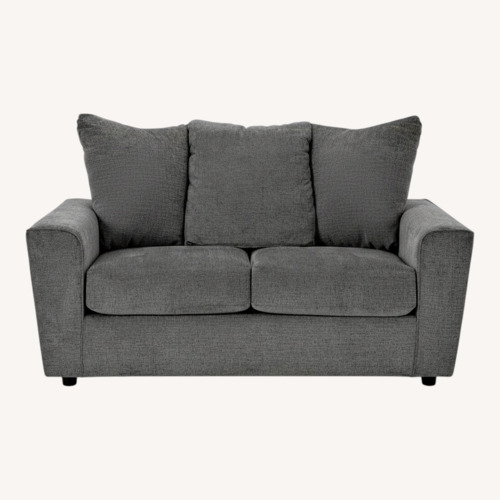 Used Ashley Furniture Stairatt Light Gray Fabric 2 Seater Sofa for sale on AptDeco
