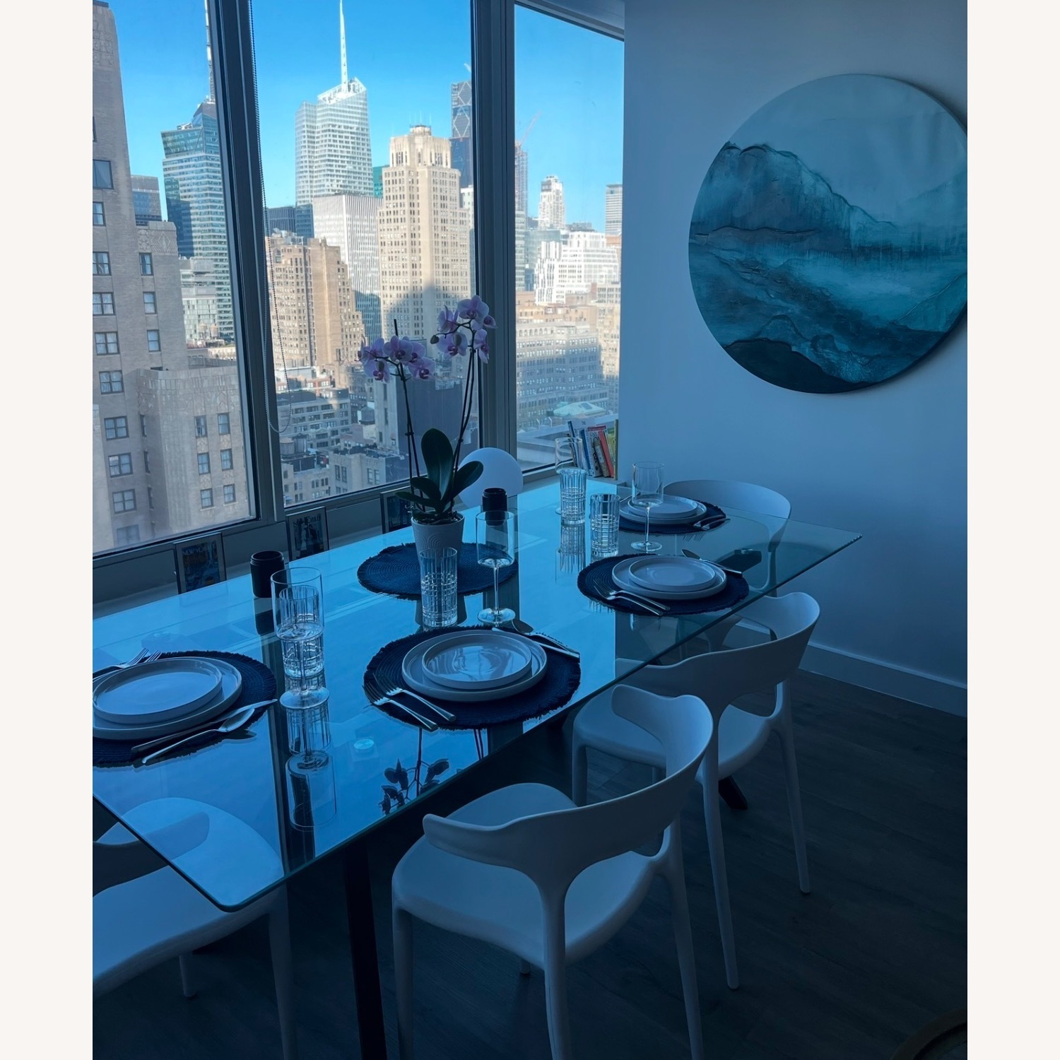 Amazon 6.25FT Glass Dining Table - image-1