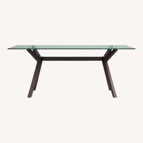 Used Amazon 6.25FT Glass Dining Table for sale on AptDeco