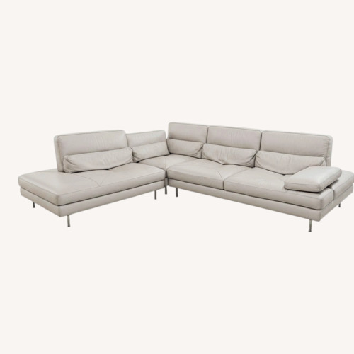 Used Roche Bobois Light Gray 3+ Piece Sectional for sale on AptDeco