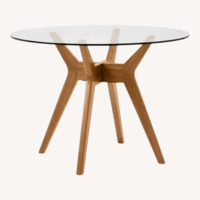 West Elm Jensen Glass Dining Table