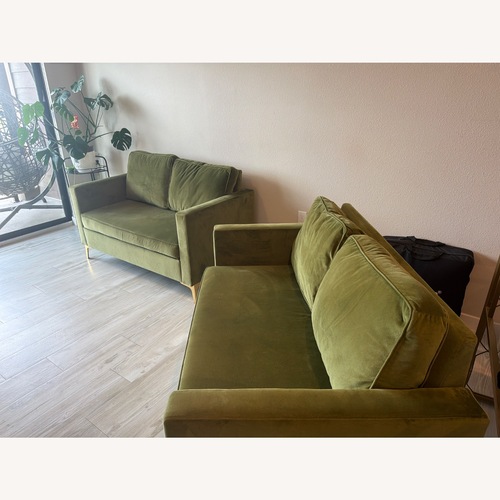 Used Green Loveseat for sale on AptDeco