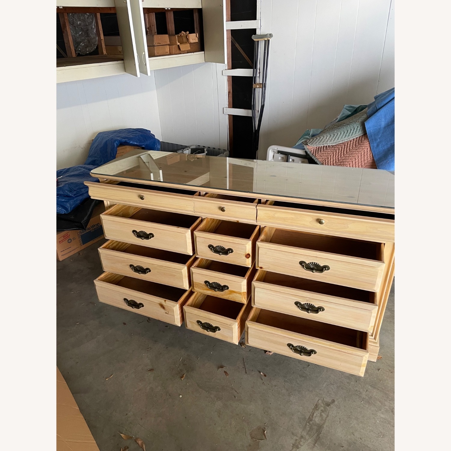 Vintage/Antique Natural Dresser - image-4