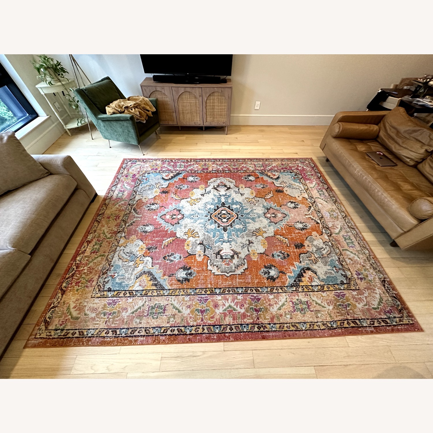 Orange Area Rug 8' x 10' - image-1