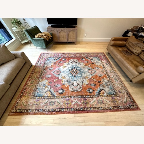 Used Orange Area Rug 8' x 10' for sale on AptDeco