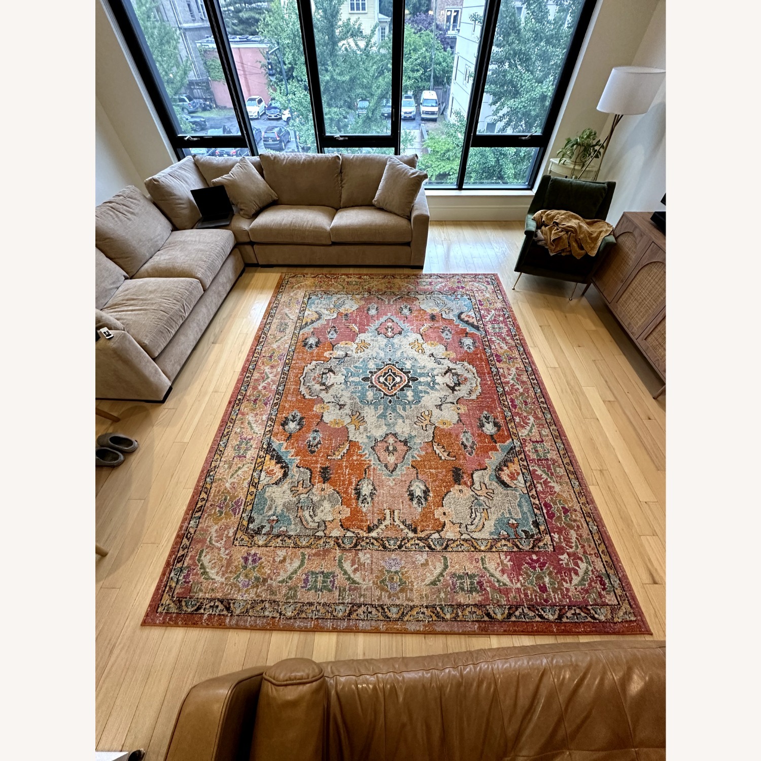 Orange Area Rug 8' x 10' - image-2