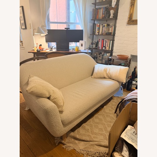 Used Article Gabriolla White Noucle Loveseat for sale on AptDeco