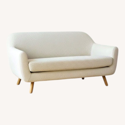 Used Article Gabriolla White Noucle Loveseat for sale on AptDeco