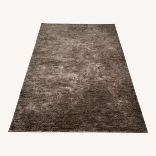 Used Ruggable Washable Plush Dark Gray Area Rug 5' x 7' for sale on AptDeco