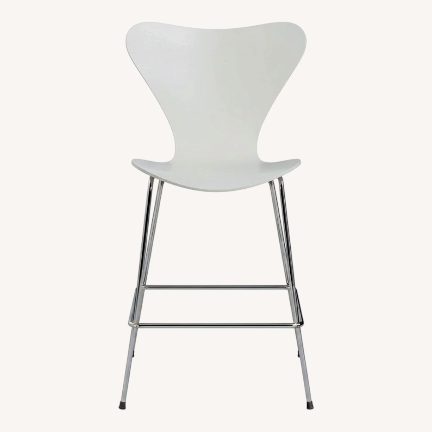 Arne Jacobsen White Wood Stools - image-0