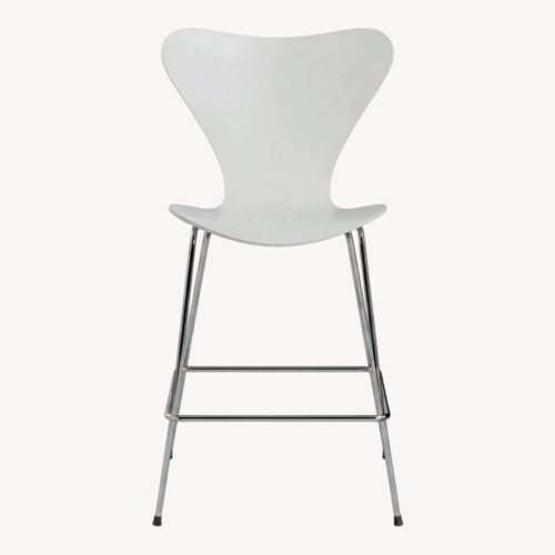 Used Arne Jacobsen White Wood Stools for sale on AptDeco