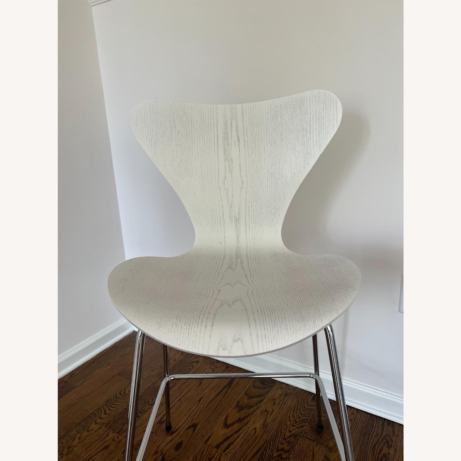 Arne Jacobsen White Wood Stools - image-2