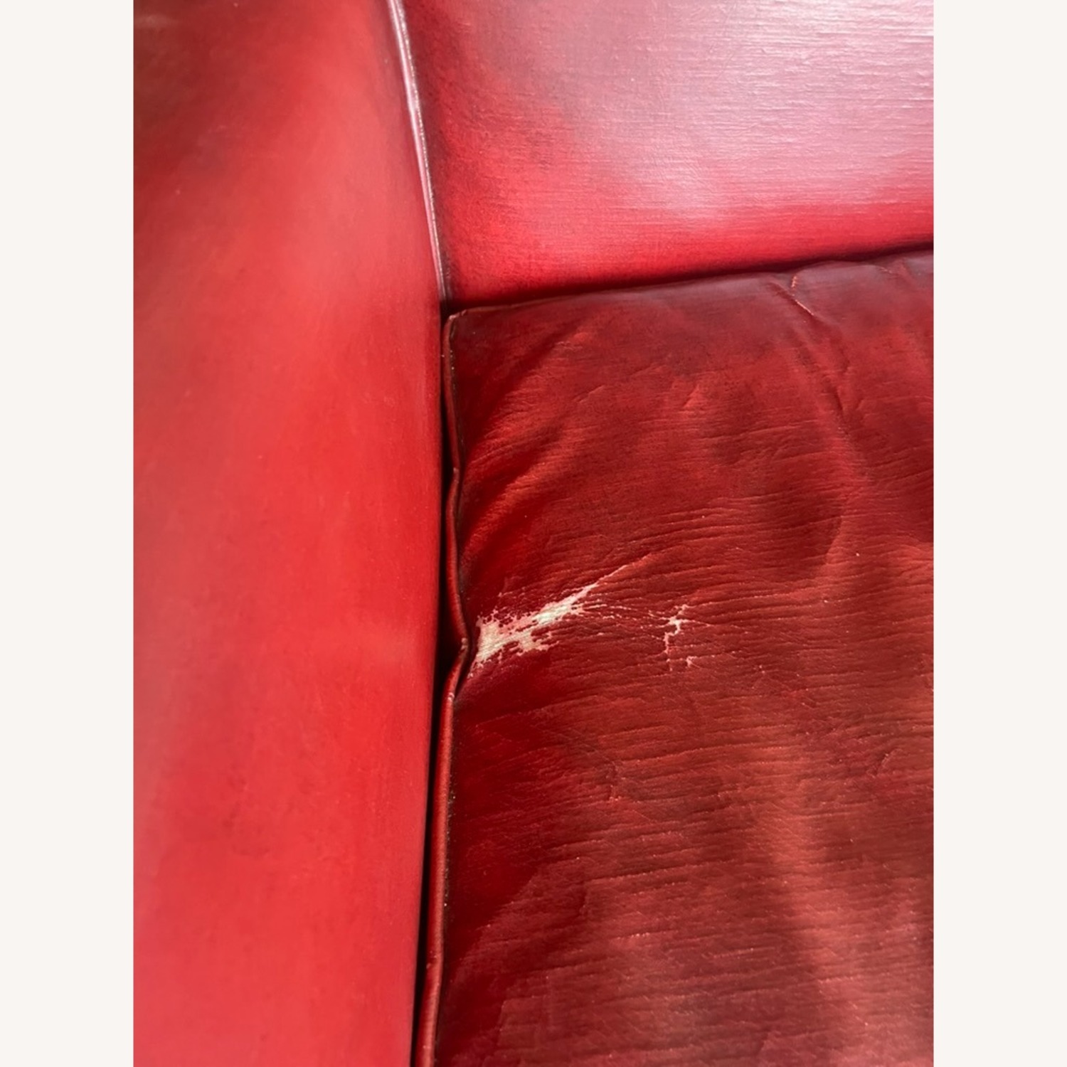 Vintage Oxblood Leather Rocking Chair - image-3