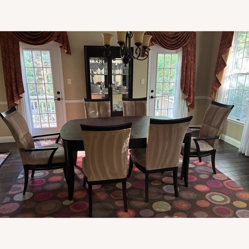 Used A|R|T Furniture Dark Brown Wood Dining Set for sale on AptDeco