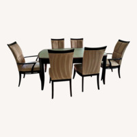 A|R|T Furniture Dark Brown Wood Dining Set