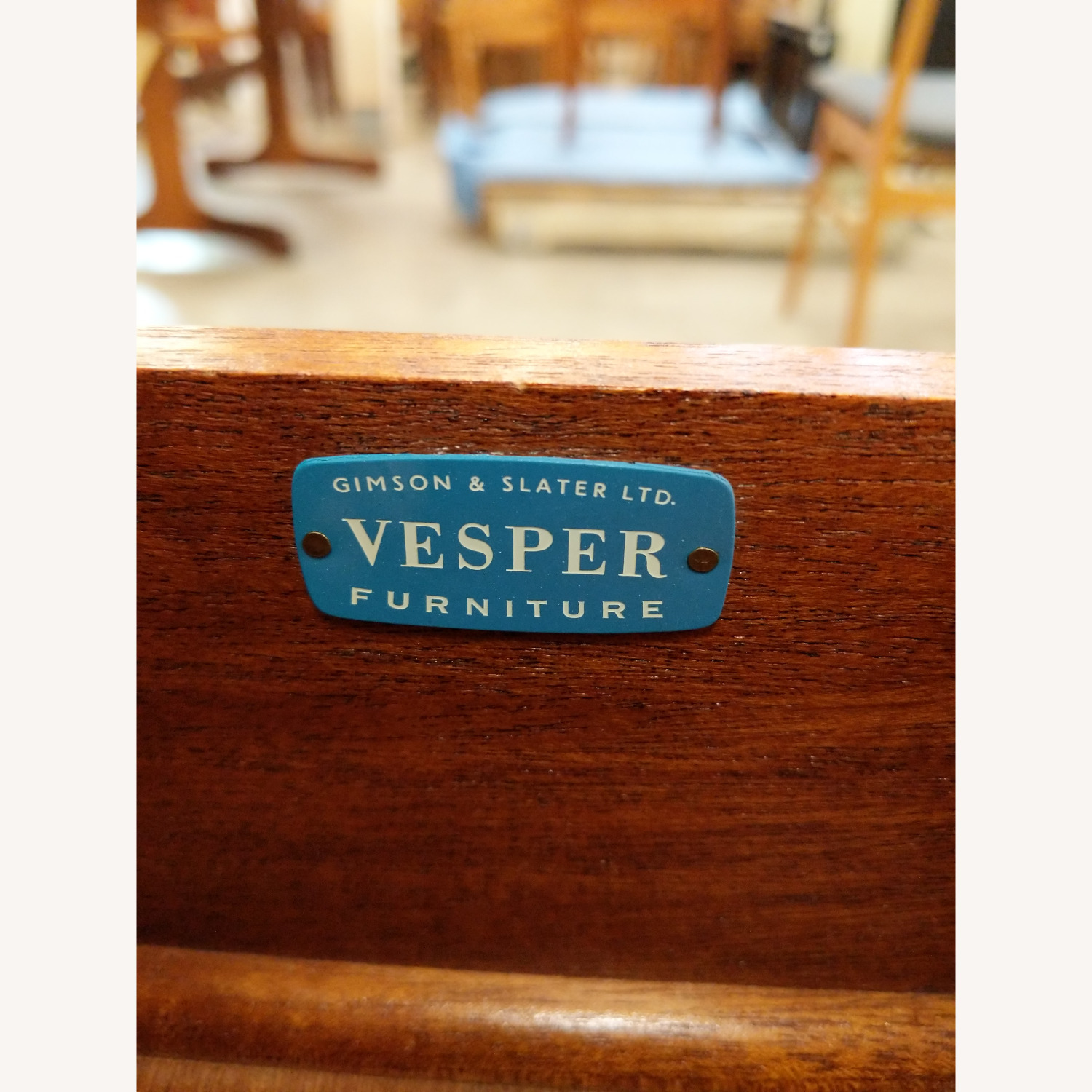 Vintage Mid Century Modern Desk by Vesper - image-8