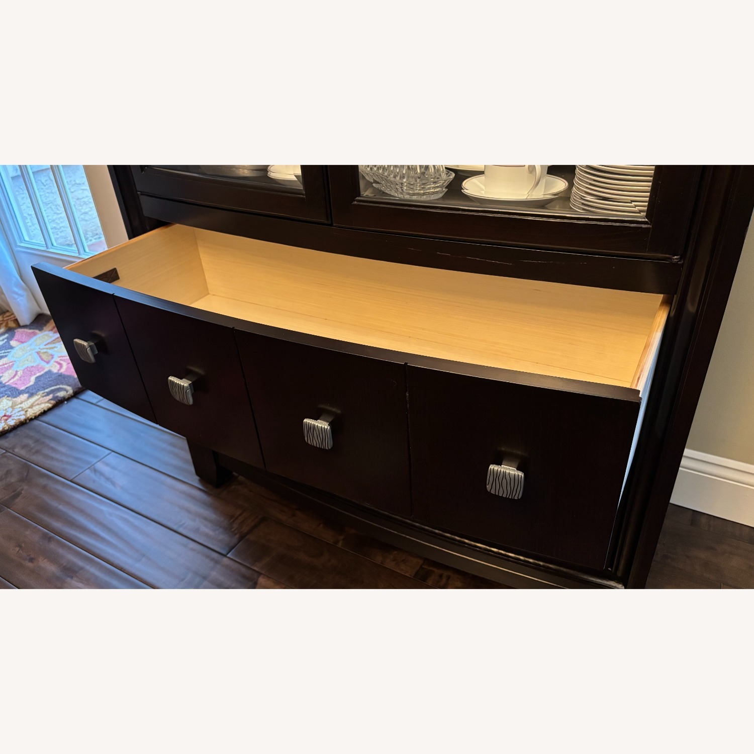 A|R|T Furniture Dark Brown Wood China Cabinet - image-11