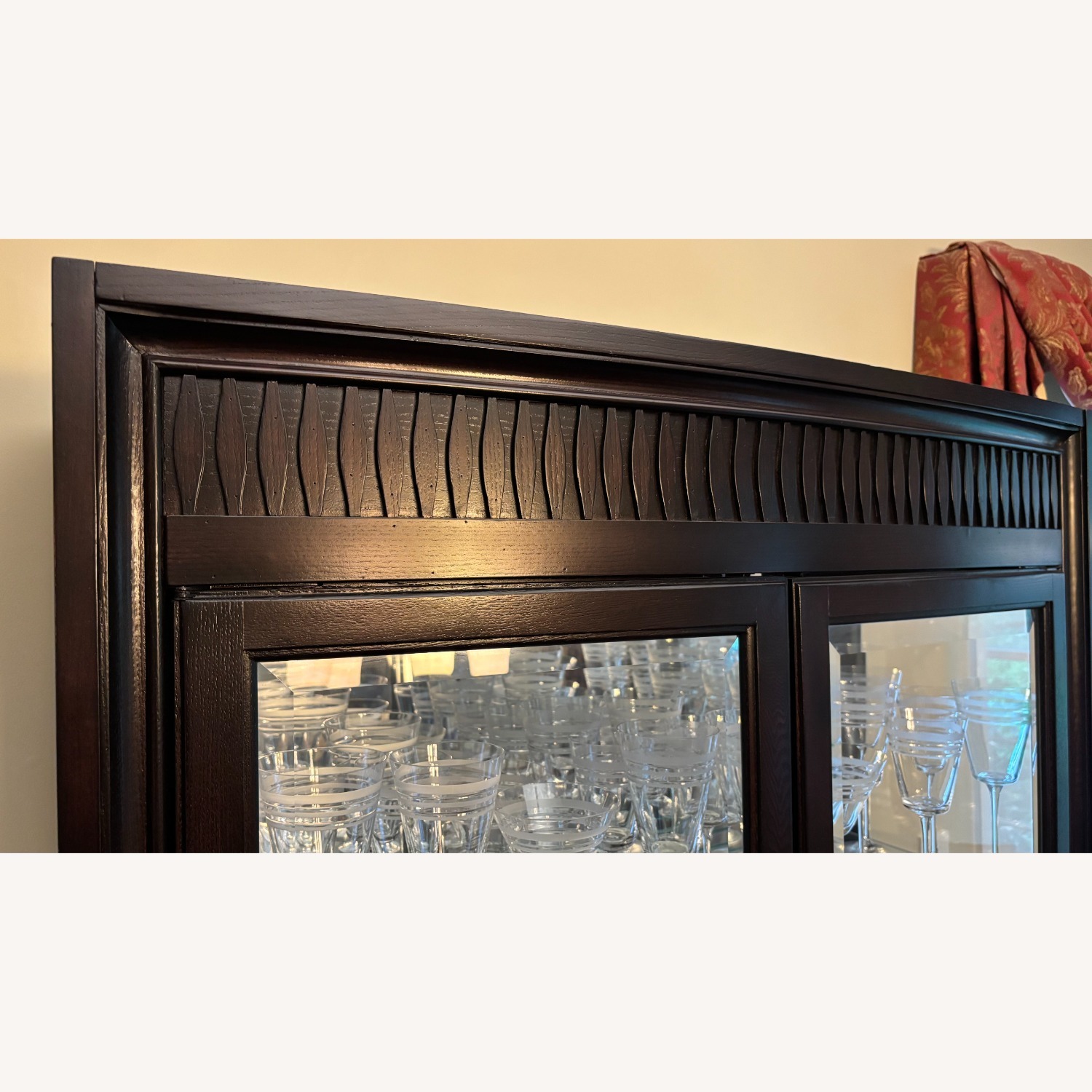 A|R|T Furniture Dark Brown Wood China Cabinet - image-9