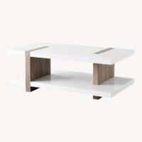 Latitude Run White Frame Coffee Table