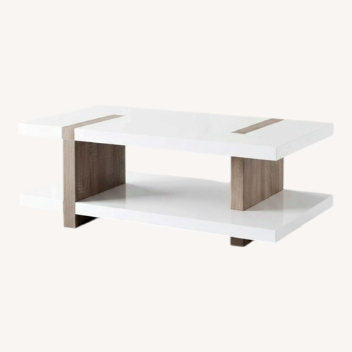 Used Latitude Run White Frame Coffee Table for sale on AptDeco