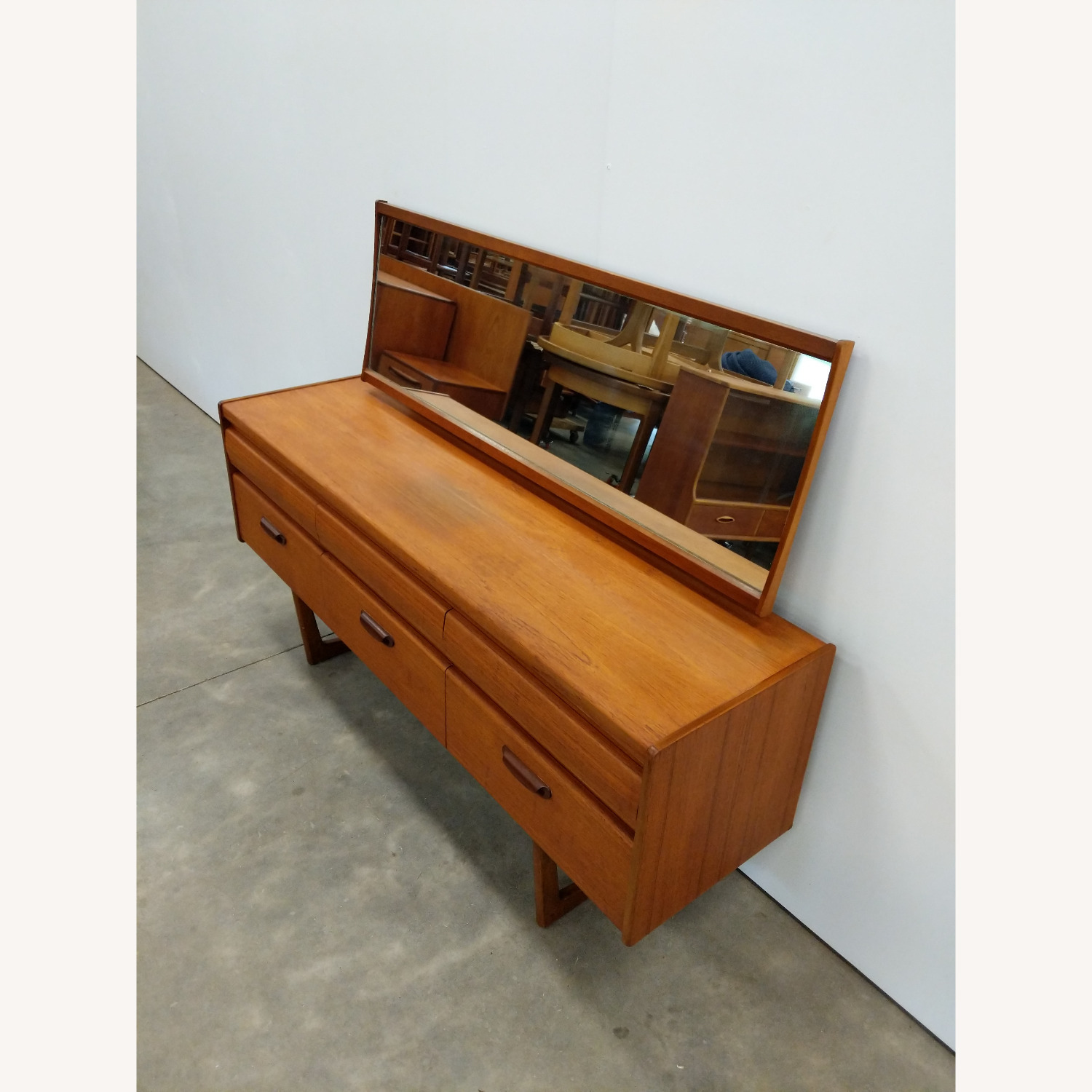 Vintage Mid Century Modern Teak Dressing Table - image-3