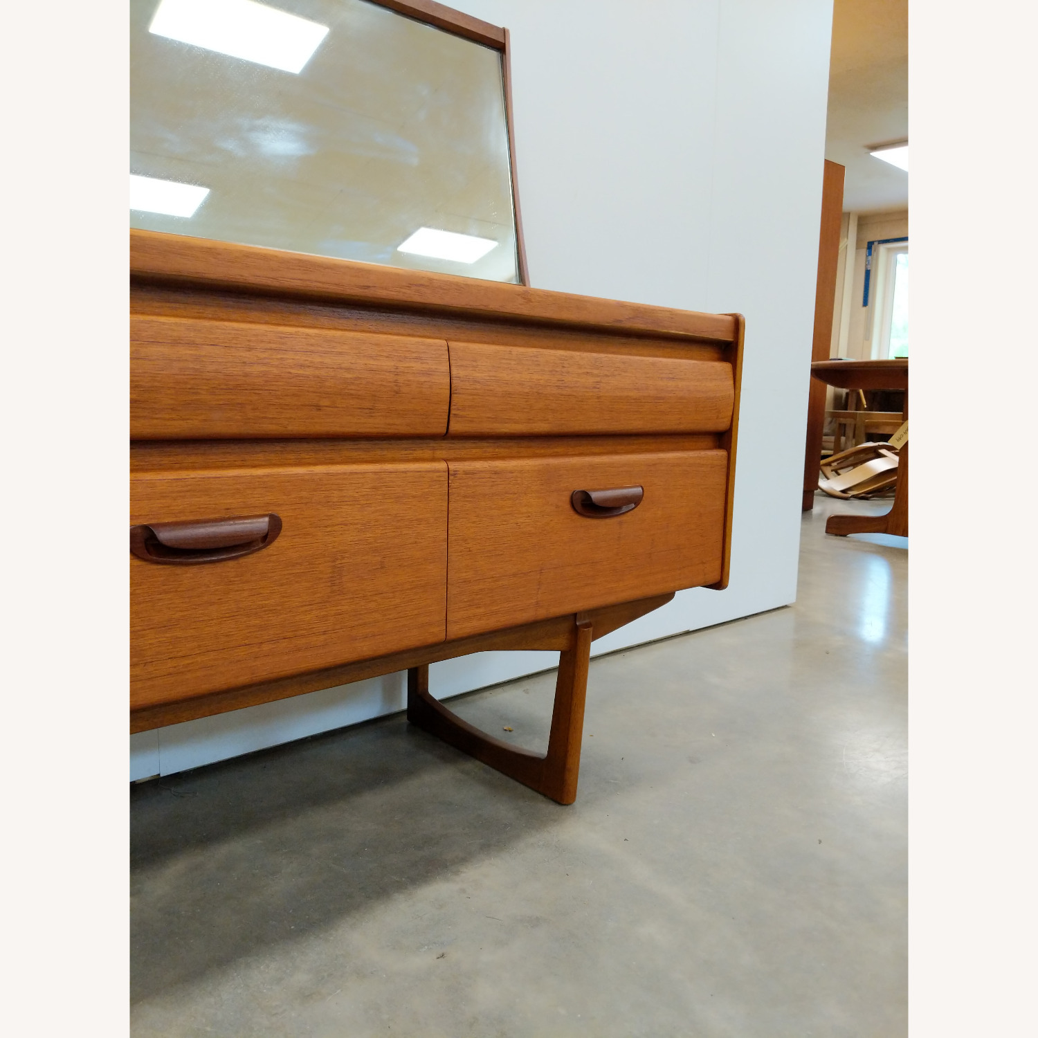 Vintage Mid Century Modern Teak Dressing Table - image-6