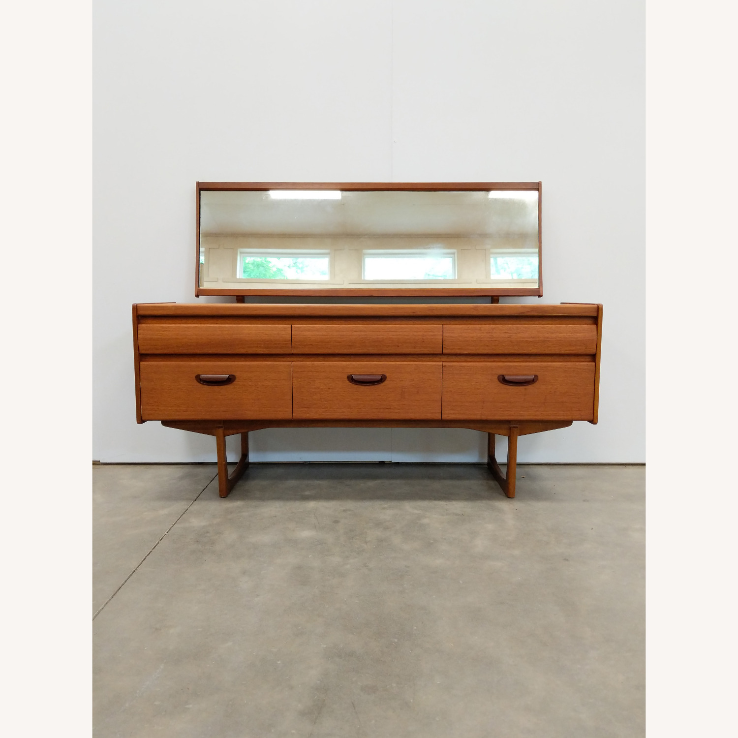 Vintage Mid Century Modern Teak Dressing Table - image-11
