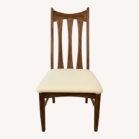 Set of Six Mid-Century Walnut Dining Chairs