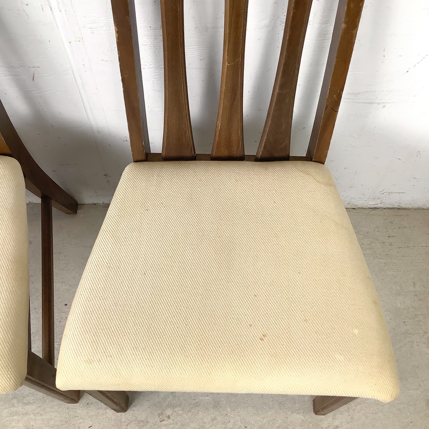Set of Six Mid-Century Walnut Dining Chairs - image-16