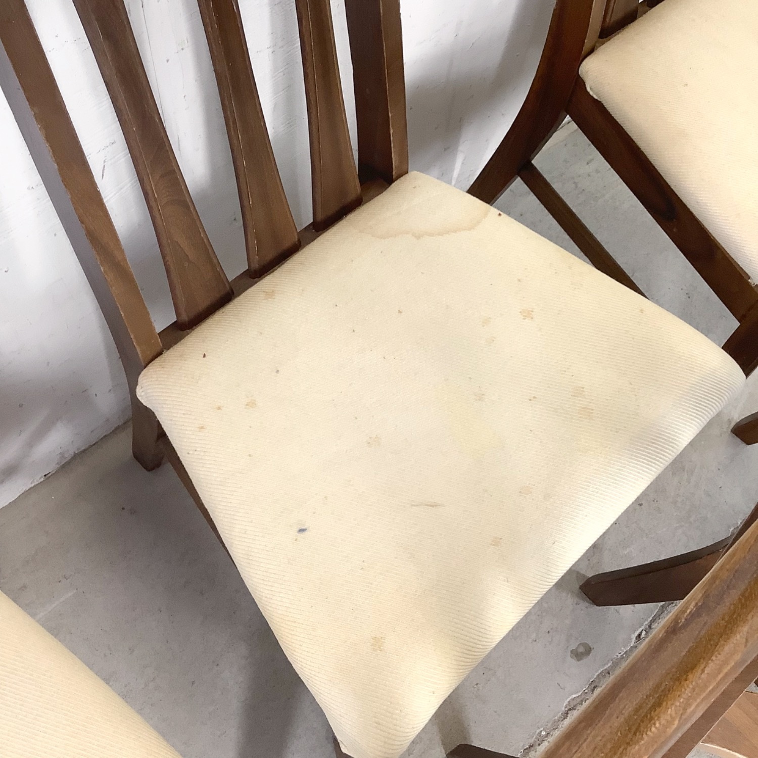 Set of Six Mid-Century Walnut Dining Chairs - image-21