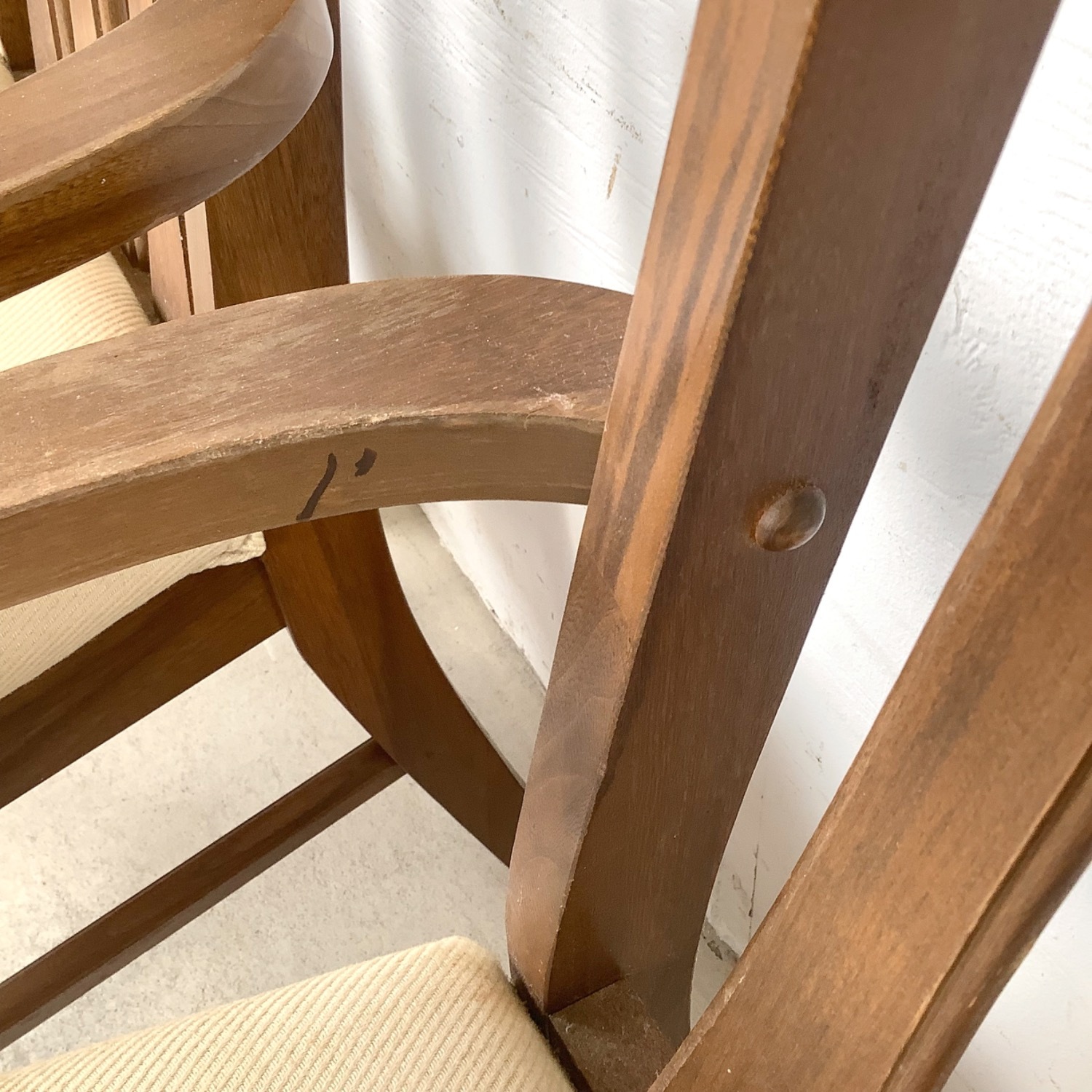 Set of Six Mid-Century Walnut Dining Chairs - image-11