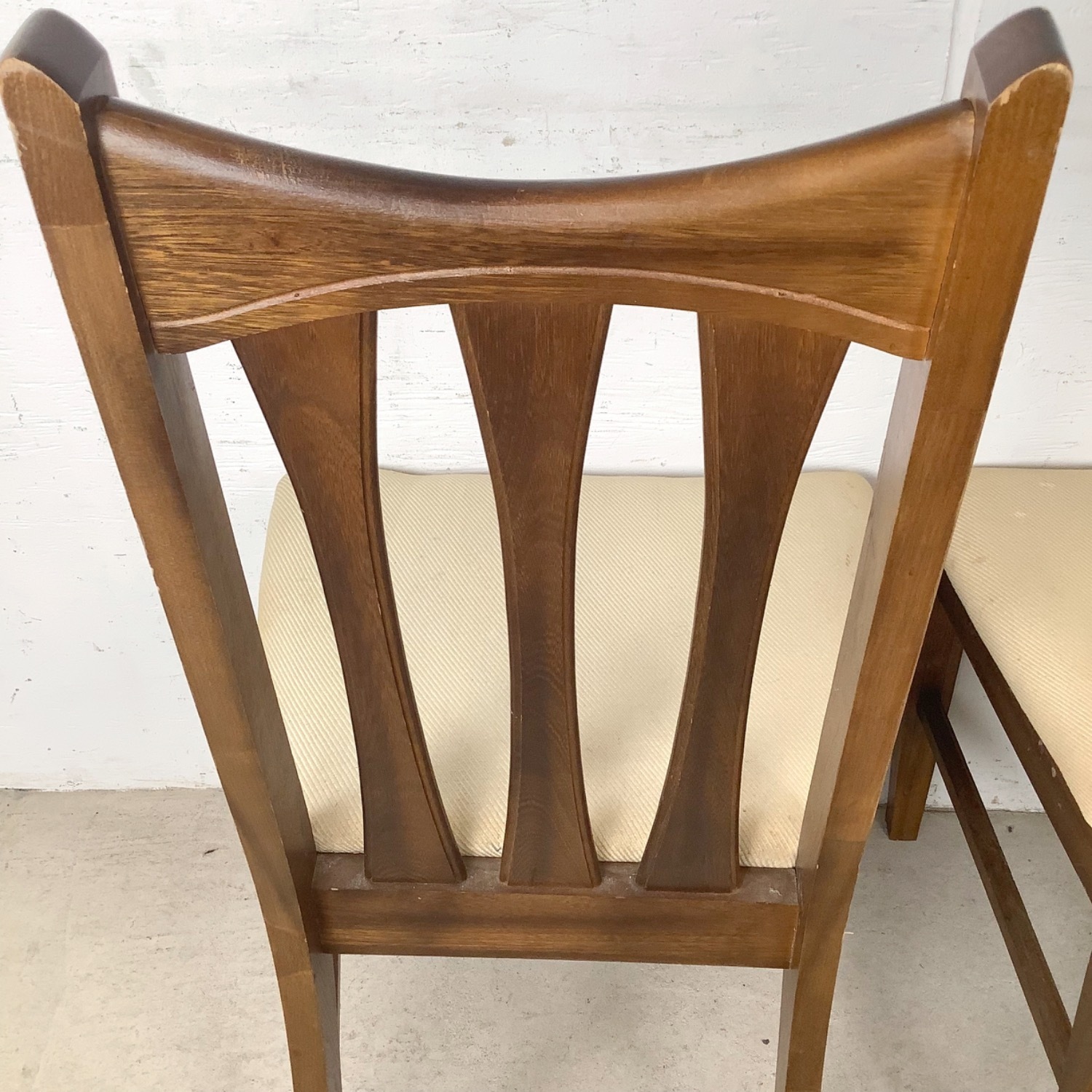 Set of Six Mid-Century Walnut Dining Chairs - image-19