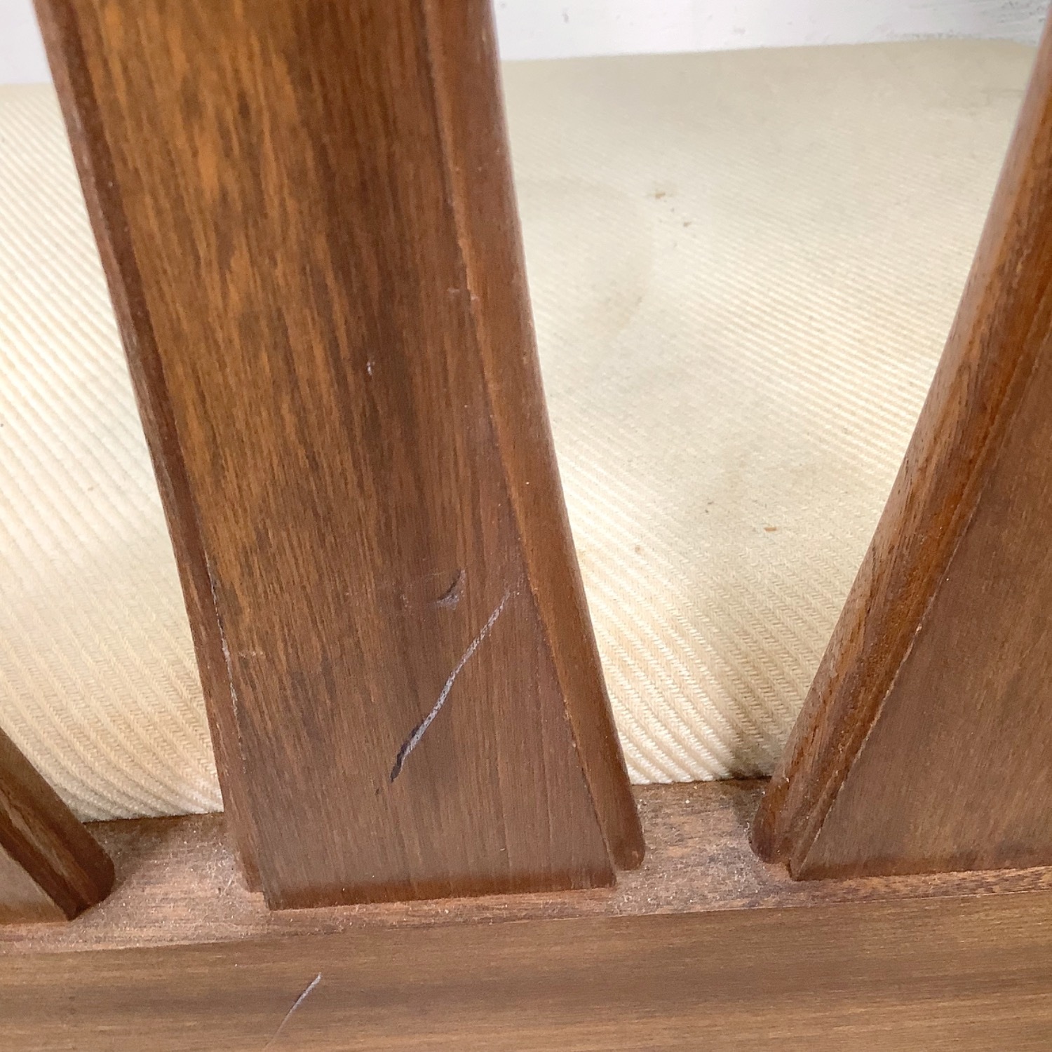 Set of Six Mid-Century Walnut Dining Chairs - image-14