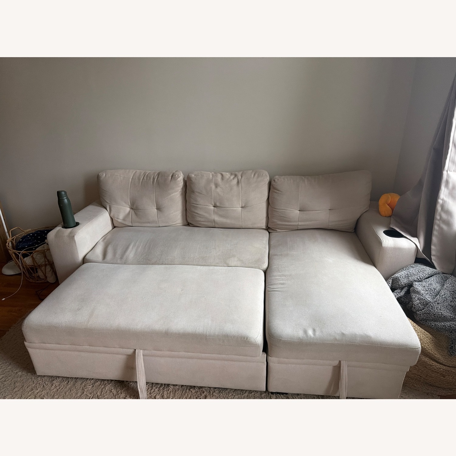 Wayfair Sofa with Pull Out Bed and Storage - image-6
