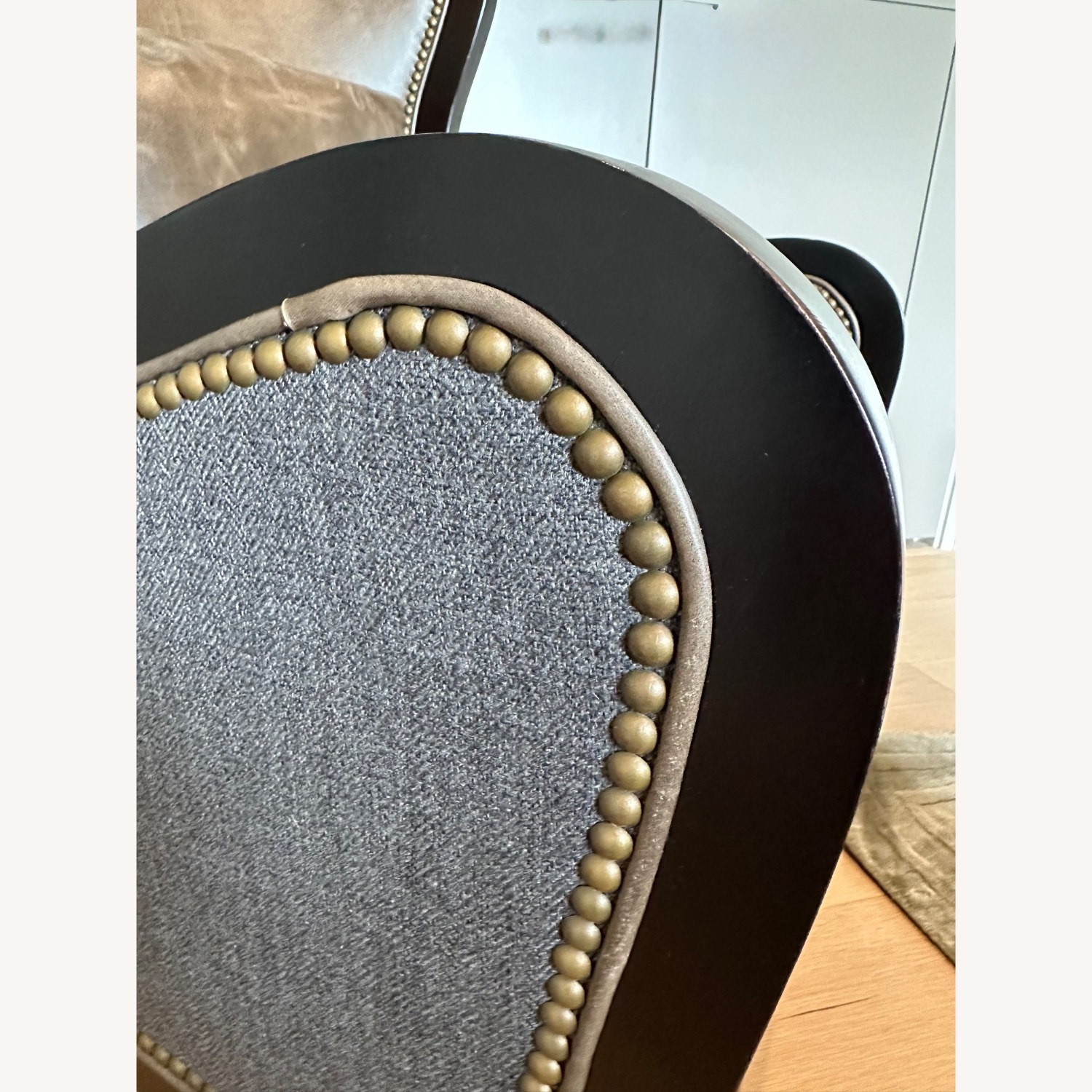 Arhaus Catania Wingback Chair & Matching Ottoman - image-6