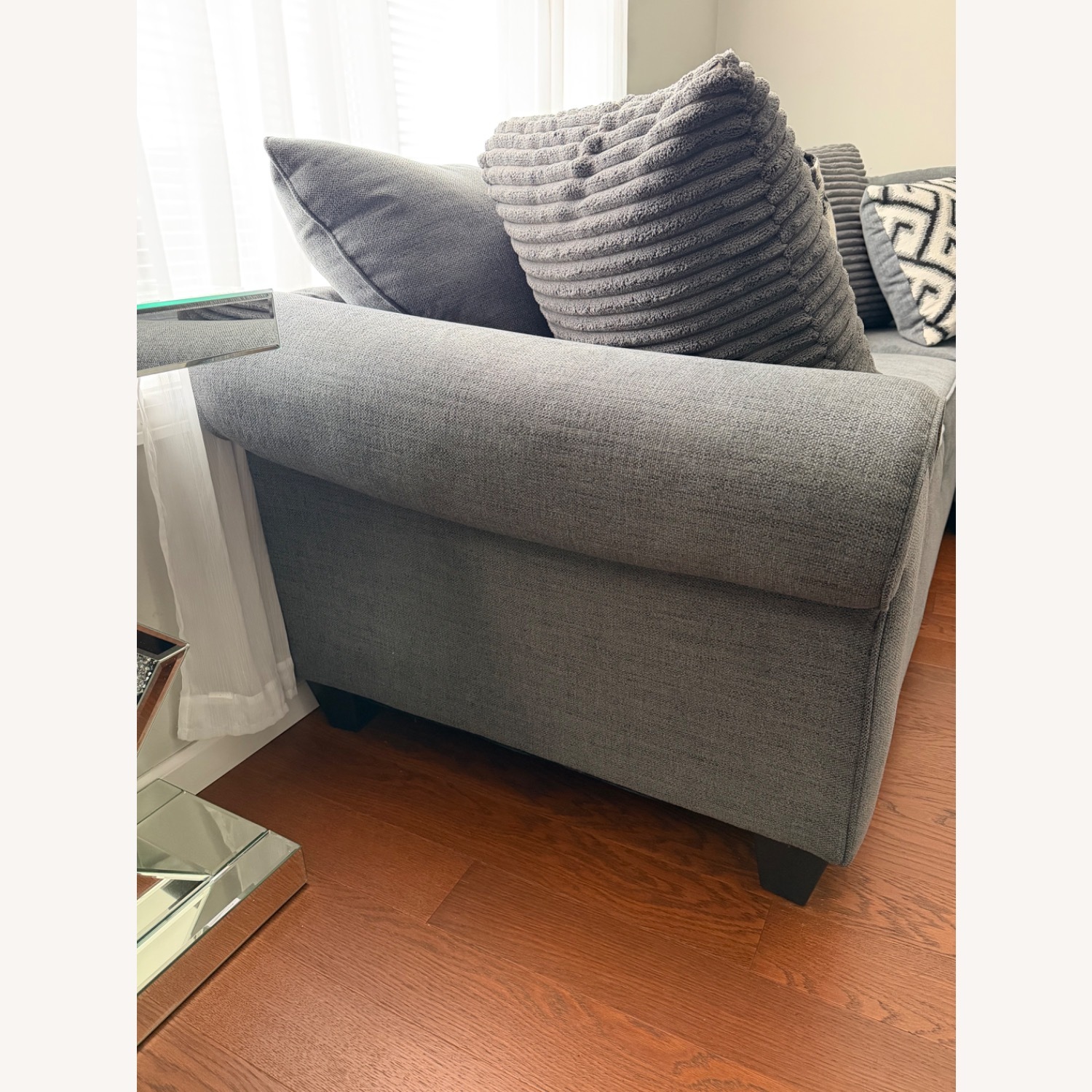 Raymour & Flanigan Dark Gray 3+ Piece Sectional - image-2